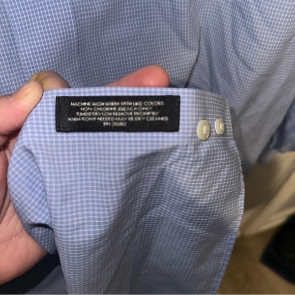 Jos. A. Bank Men's Sky Blue Button-Down Shirt - Picture 5 of 7